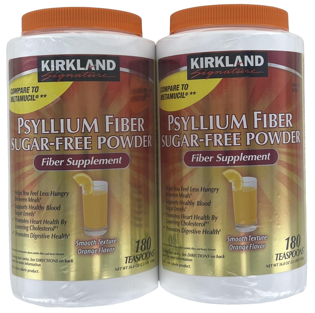 Kirkland Signature bez cukru Psyllium Fiber Supplement prášok, 360 dávokQ