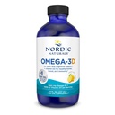 Nordic Naturals Omega-3D, Citrónová príchuť - 8 oz - 1560 mg Omega-3 + 1000 IU vitamín D3 - rybí olej - EPA & DHA - Imunitná podpora, zdravie mozgu a srdca, zdravé kosti - non-GMO - 48 porcií