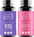 Šťastné zdravé Hippie Vaginálne probiotiká pre ženy a ísť s podporou toku Menopauzy