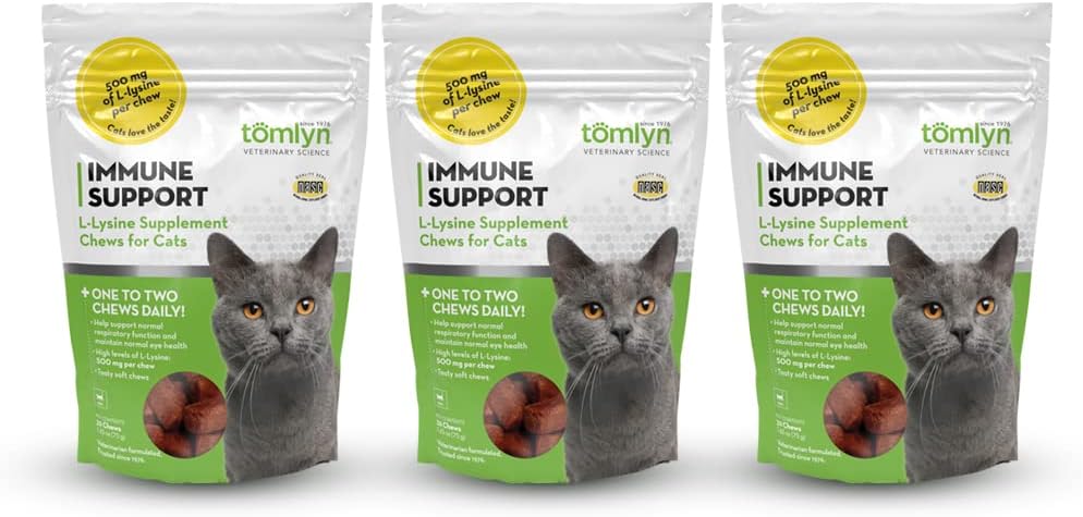 Tomyln Imunitná podpora L-lyzín Nutričný doplnok 2.65oz každý (3 balenia)