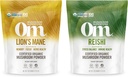 OM MUSHROOM SUPERFOOD 7.05oz Bundle, Lion's Mane & Reishi Organic Mushrom Powder, 200 Servírovanie
