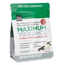 Vibrujúce zdravie, maximálna vibrance, Rastlinné-založené superfood doplnok s multivitamínom, proteínom a 25 miliárd CFU probiotík, Vanilka, 15 Slúži Pouch