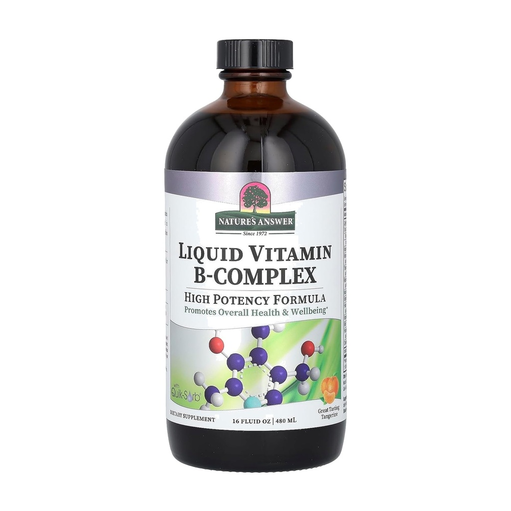 Prírodná odpoveď Tekutý vitamín B-komplex podporuje zdravé úrovne energie 