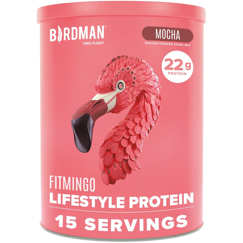 BIRDMAN Fitmingo Vegan Protein Powder with Inositol, Collagen Boosters, Hyaluronic Acid and Vitamíns 