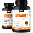 FORCE FACTOR Imunity, Immune Support Booster s bazami a 1000 mg vitamínu C, Plus vitamín D, zinok, probiotiká, antioxidanty, a Echinacea pre imunitné zdravie obrany, 90 Počet (Stock of 2)