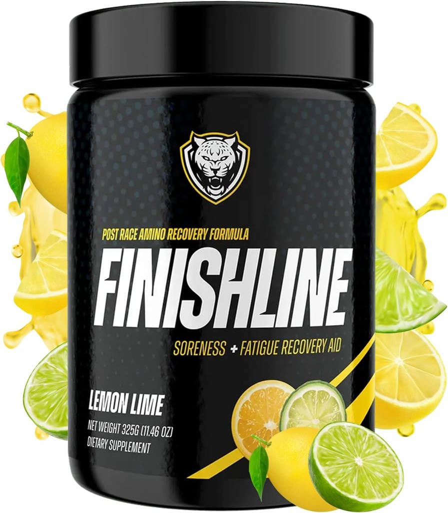 6AM Run Finishline - Amino Energy Powder - Post Run Recovery Drink - Branch Chain Amino Acids Powder - Liečebné a zotavenie Powder - Keto Post Cvičenie Powder - Lemon Lime BCAA Powder - 50 Scoops