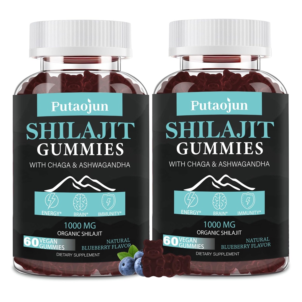 Shilajit Gummy pre muža a ženu. Himalayan Gold Shilajit Gummies. 3. Party Tested. 1000mg Pure Shilajit, 200mg Ashwagandha, 200mg Chaga,100mg Ginseng,100mg Saw Palmatto, 60mg Black Seed Oil