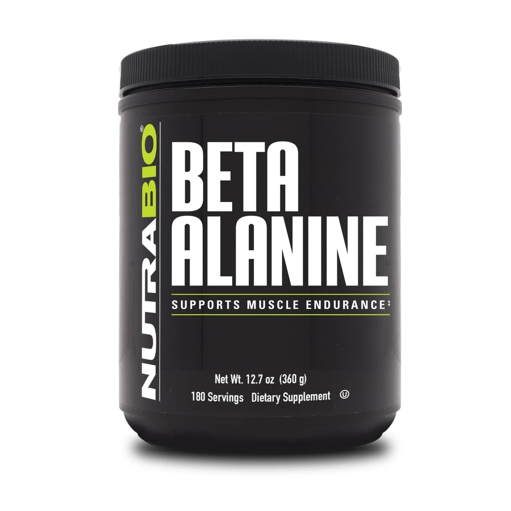 NutraBio Beta Alanaine Supplement pre-prášok - Beta Alanaine Powder- 360g Powder