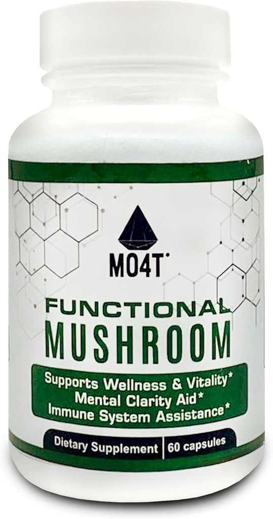 Funkčné miešačky, Lions Mane, Maitake, Chaga- Vitalita, jasnosť a imunitná pomoc - 60 kapsúl