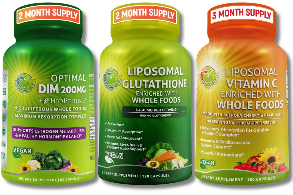Total Immune, Hormonal & Antioxidant Support Bundle for Women & Men 