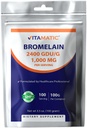 Vitamatická hypromelóza prášok 1000 mg na podanie - 2400 GDU/g, Proteolytické enzýmy, podporuje trávenie bielkovín, 100 gramov - 100 gramov (vrátane Scoopu)