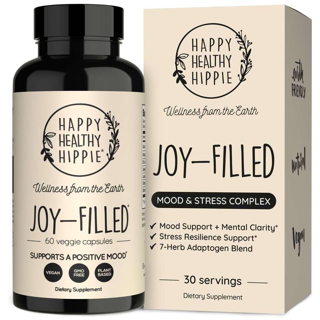 Joy-vyčerpané Mood Support Supplement - 7 Herb Complex w/St. Johns Wort 