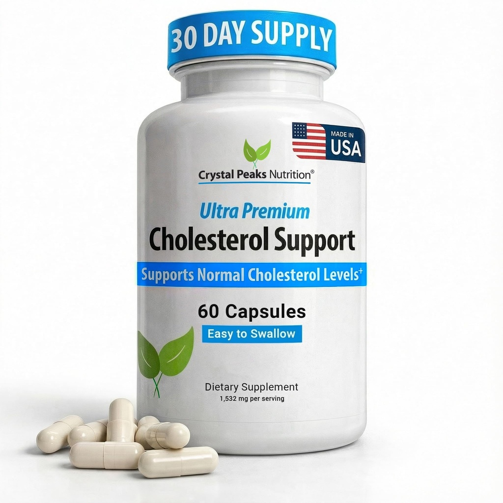 Cholesterol Supplement - All-Natural Ingredients to Support Normal Colesterol Levels. Podporuje optimálnu cirkuláciu. 60 kapsúl
