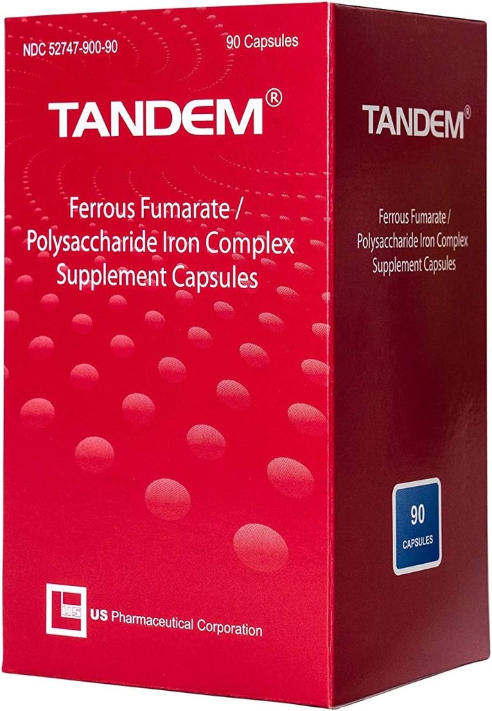 Tandem- 106 mg Elemental Iron- Easy to Swallow-High Tolerability -Odorless & Tasteless