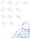 12 PCS Silikónové podušky doplňuje príslušenstvo pre Navigačné nazálne starostlivosť, šetriť soľ pre jednoduché operácie (biela)