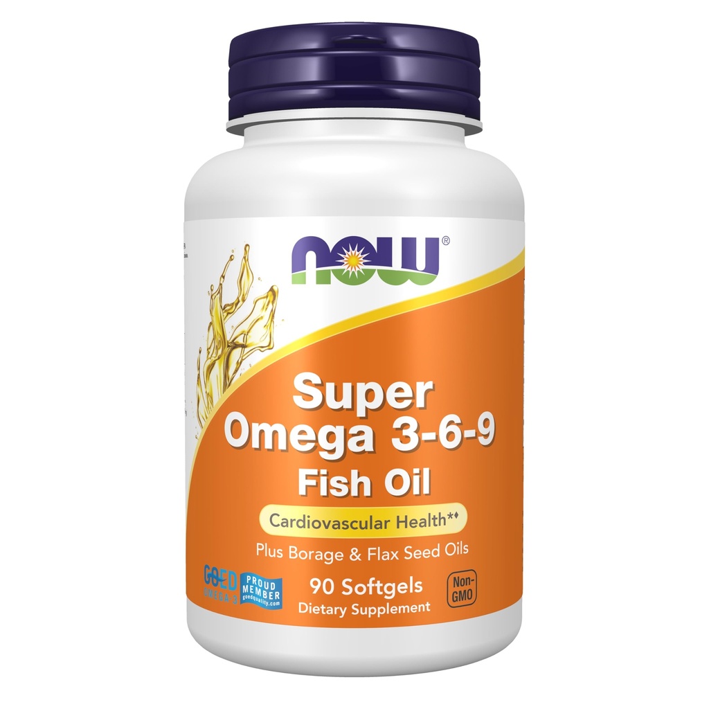 Teraz doplnky, Super Omega 3-6-9 1200 mg so zmesou rýb, Borage a ľanových semien, 90 Softgels