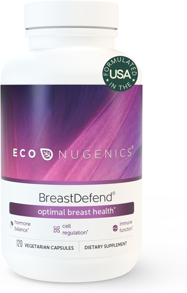EcoNugenics PrsníkDefend DIM doplnok na podporu Optimálne zdravie prsníkov pre ženy, Estrogen Hormone Balance, Immune Support