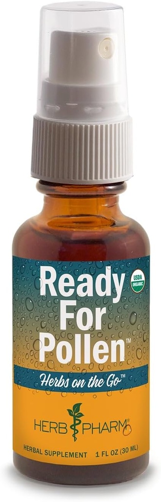 Herb Pharm byliny na Go Prenosný sprej: Certified Organic Ready for Pollen, 1 Ounce