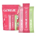 GORGIE Balíček odrôd Glow 15 Sticks, Electrolyte Powder Healthy Drink Mix, w/Hyaluronic Acid, Aquamin, Vitamín C & D, Probiotiká, Žiadny cukor, Antioxidanty pre hydratáciu, starostlivosť o pleť a vyváženie vnútorností