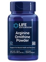 Life Extension Arginine Ornitín prášok, podporuje svalového zdravia a zotavenie, bez lepku, non-GMO, čistá hmotnosť 150 Grams