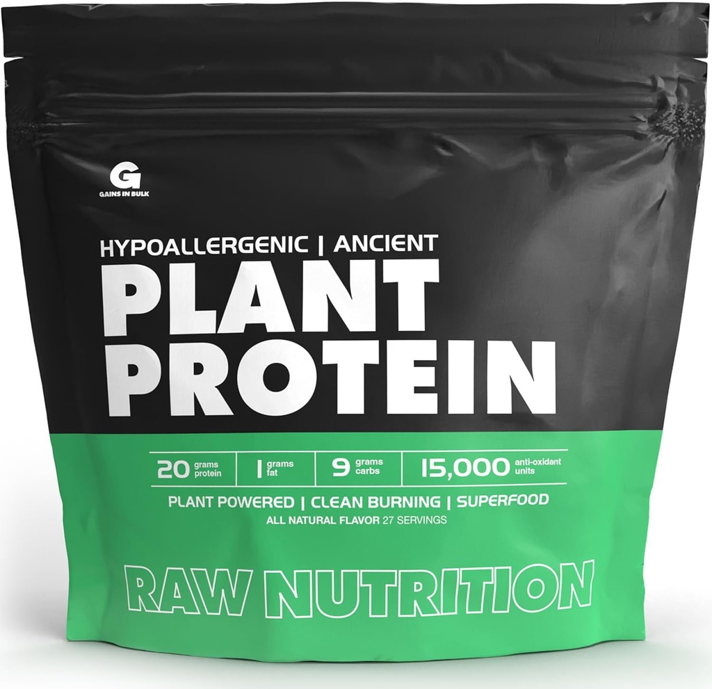 Zisky z hromadnej výroby, GIB Raw, Plant Powered Protein, Vegan Protein, 2,6 libier