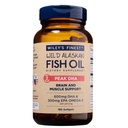 Wiley's Finest Wild Aljašský rybí olej Peak DHA - 900mg EPA a DHA Omega-3s - 180 Softgels (90 Servings)