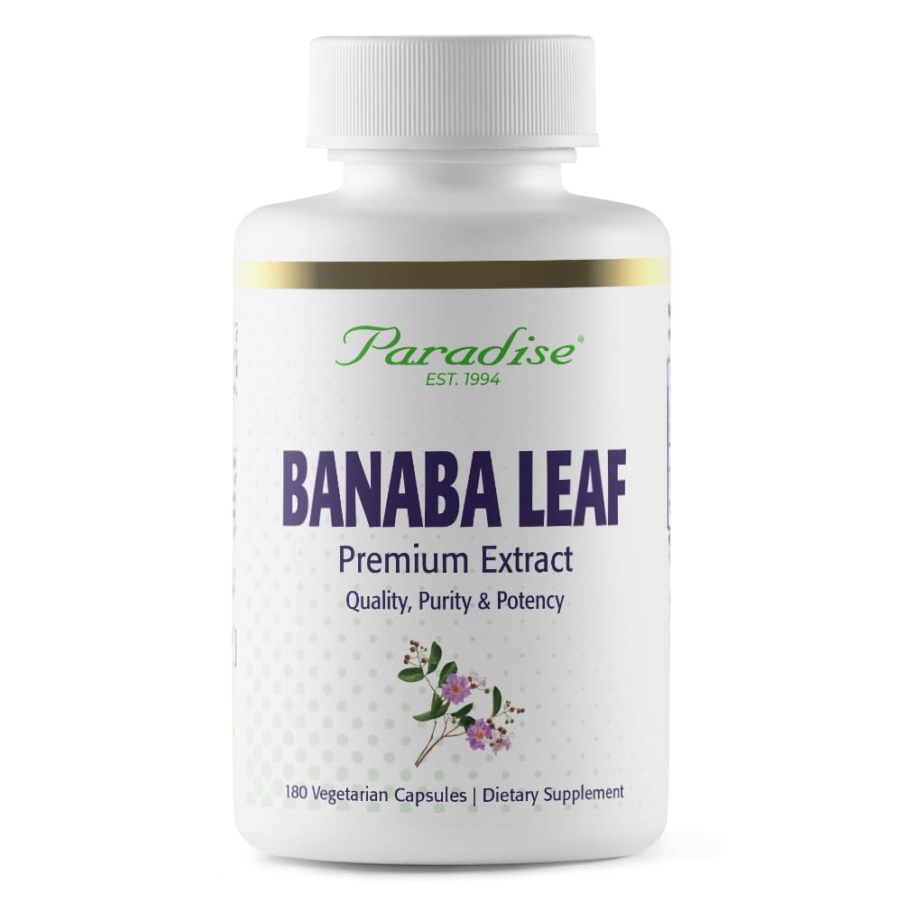 Rajové byliny, Banaba Leaf, 12:1 Koncentrovaný extrakt, 250 mg, Vegan, Gluten-Free, non-GMO, 180 kapsúl