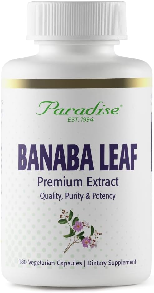 Rajové byliny, Banaba Leaf, 12:1 Koncentrovaný extrakt, 250 mg, Vegan, Gluten-Free, non-GMO, 180 kapsúl