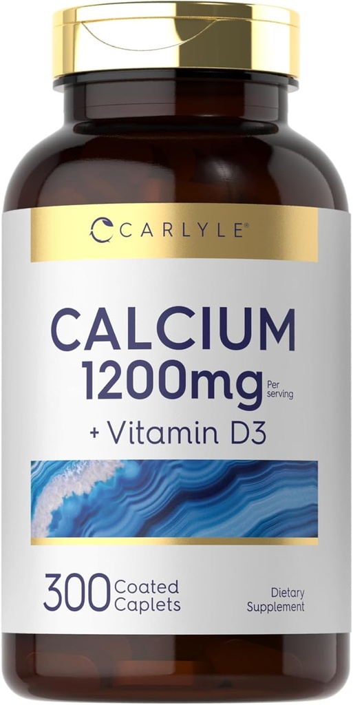 Carlyle Vápnik 1200 mg s vitamínom D3 300 Caplets 