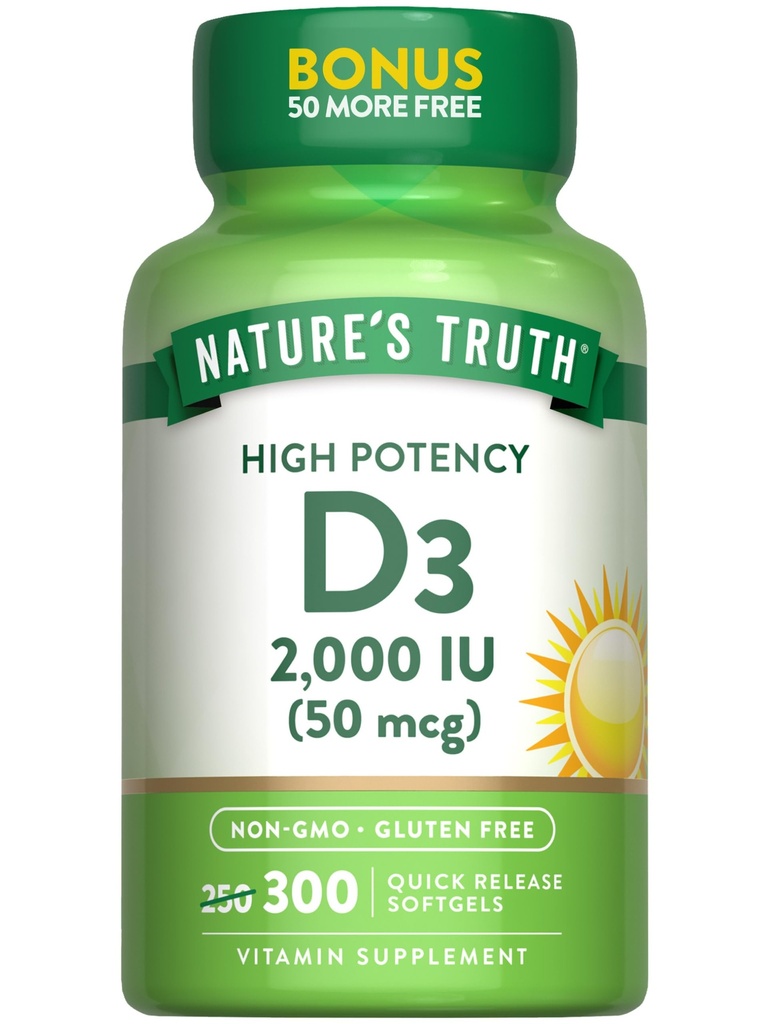 Pravda prírody vitamín D3 2000 IU 