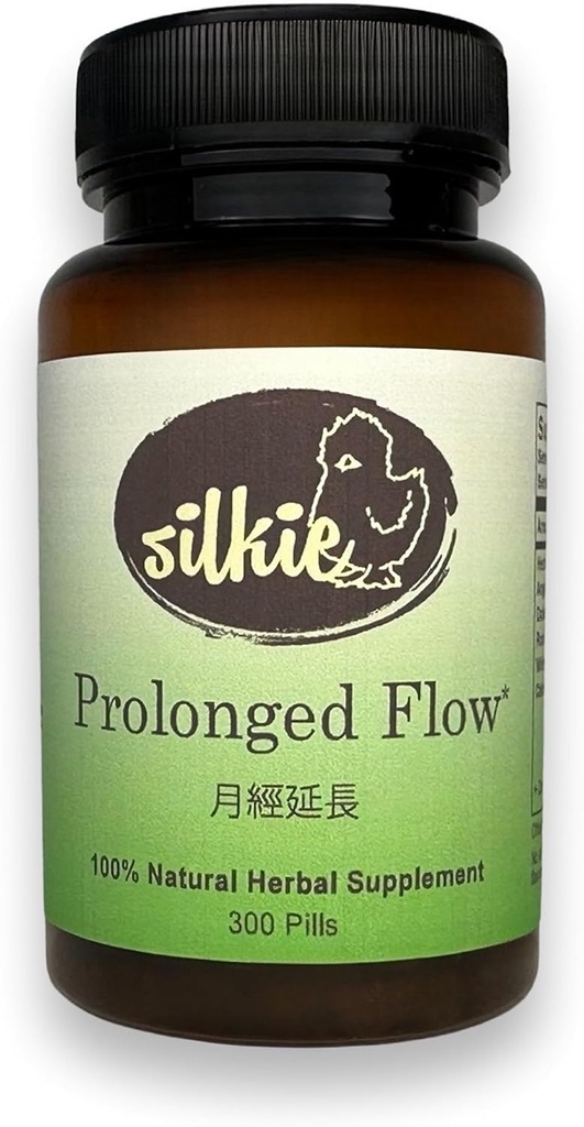 Silkie Predĺžený doplnok prietoku - Hormonálna podpora rovnováhy, Znižuje a reguluje menštruačný cyklus, Hot Flash & Night Sweats Relief, 300 Počet