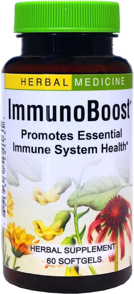 Bylinky Etc. Immunoboost - Bylinné doplnky na podporu imunitného systému - Imunitná zdravotná podpora s Echinacea Angustifolia, Astragalus a Calendula - Bezlepkové - 60 Softgels (60 Servings)