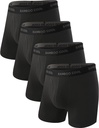 BAMBOO COOL Pánske Ultra priedušné spodné prádlo,No Riding Up Boxer Briefs with ComfortFlexible Waistband,Mbalenie