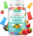 softbear Draslík Dusičnany Gumies, Vysoká potencia Draslík Dusičnan 1000mg Podporuje Noha Cramps & Sval Zdravie Draslík Gumies pre dospelých a deti zmiešané ovocie chuť 60 Počet