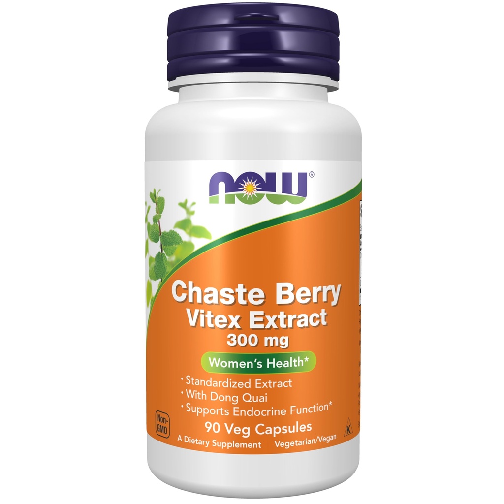 Teraz doplnky, Chaste Berry Vitex Extract 300 mg s Dong Quai, Ženské zdravie*, 90 Veg Kapsule