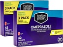 Berkley Jensen Omeprazol 20 mg Tablety s oneskoreným uvoľňovaním - Tablety na zníženie kyseliny pálčivej - lieky na liečbu častého pálenia záhy - 3 x 14-dňové kurzy, 42 grófov (súprava 2)