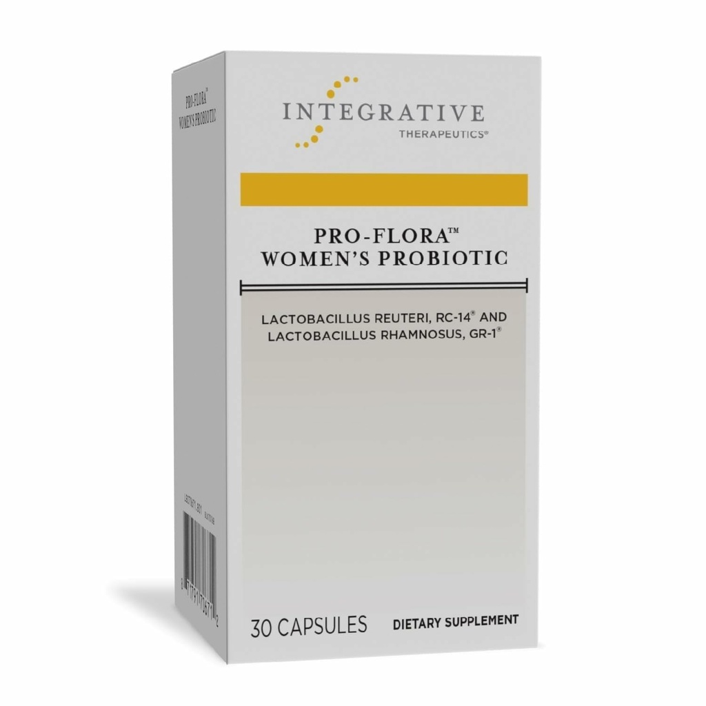 Integratívne terapie Pro-Flora Ženy Probiotiká - Vaginálne zdravie Probiotiká - Podpora Urogenitálne zdravie u žien* - Bezlepkové - 30 Kapsule (30 Kapsule)