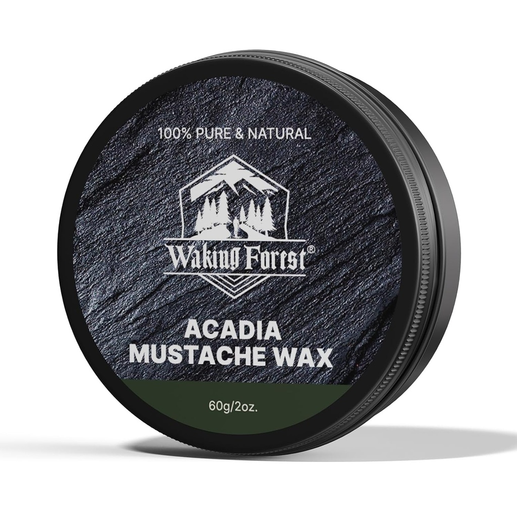Waking Forest fúzy Wax pre mužov Strong Hold fúzy vosk vlak chromý a štýl Sandalwood medvedí vosk pre mužov všetky prírodné zložky 2oz, 1 balenie