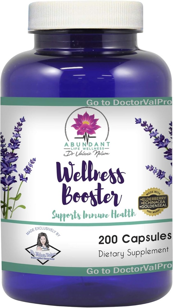 Echinacea Elderberry Goldenseal a viac - 200 Caps - Wellness Boosters