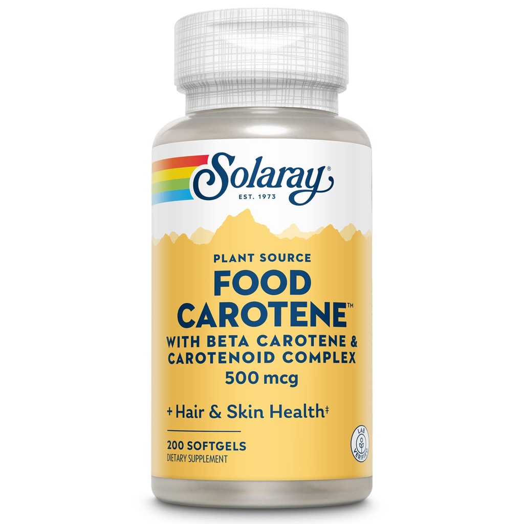 SOLARAY Food Karotén, vitamín A 10000 IU 