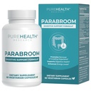 PUREHEALTH Research Parabroom - Gut Cleanse & Health Supplement - with Black Walnut, Sweet Wormwood Powder, Turmeric Extract, Olive Leaf, Cesnak & Cibuľa - Tráviaca podpora pre ženy a mužov 60 Kapsule