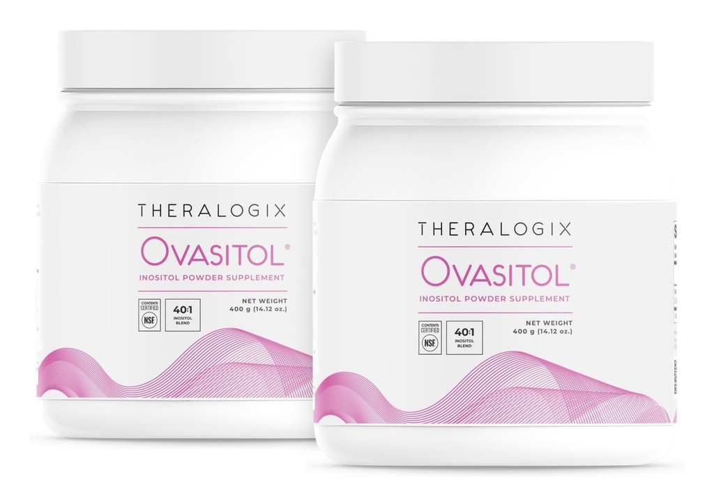 Theralogix Ovasitol Inozitol Powder - 180-Day Supply - Myo-Inositol & D-Chiro Inositol for Hormone Balance & Ovarian Function Support* - NSF Certified, (360 Servings), 28.24 Ounce (Pack of 2)
