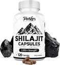 Parker Naturals Pure Himalayan Shilajit Kapsule, 2000 mg Sila Shilajit Resin a Fulvic Acid Supplement, Vegan a Gluten-Free Kapsule, 120 Počet
