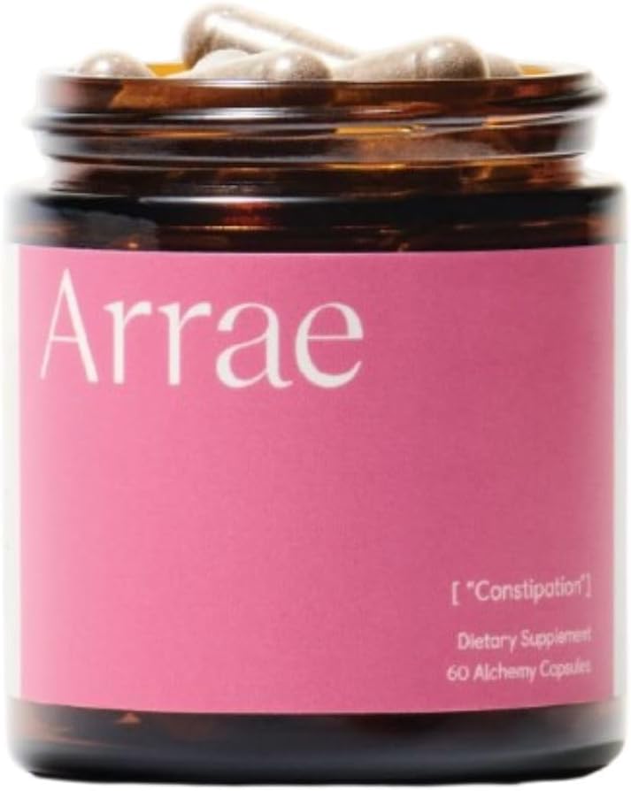 Arrae Zápcha Relief: Prírodné Colon Čistenie, Fast-Acting Kapsule pre Pravidelné Bowel pohyby a zdravie Gut, Tráviace Detox, Bloating Relief pre ženy a mužov, Gut Cleanse (60 Počet)
