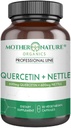 Quercetin 600mg & Nettle 600mg - Prírodné flavonoidy doplnok pre sezónne dráždidlá, imunitná odpoveď, zdravé starnutie a dlhovekosť - Non Drowsy, Non GMO, Vegan - (90 Kapsule)