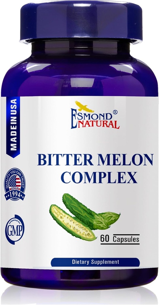 Horký Melon Complex (Podpory Vyvážené metabolické hladiny), GMP, prírodný produkt Assn Certified, Made in USA - 528mg, 60 Kapsule