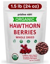 1,5 lbs (24 oz) 100% Organic Hawthorn Berries Sušené Bulk 