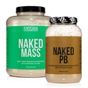 Naked Bielkovina bez sóje: 8LB Vegánová hmotnosť a 2LB PB