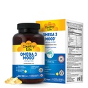 Country Life Omega 3 rybí olej doplnok - vysoká koncentrácia EPA a DHA Omega 3 mastné kyseliny - 2000mg rybí olej pre emocionálne zdravie, podpora nálady, a žiadne ryby chuť - prírodné citrónová príchuť