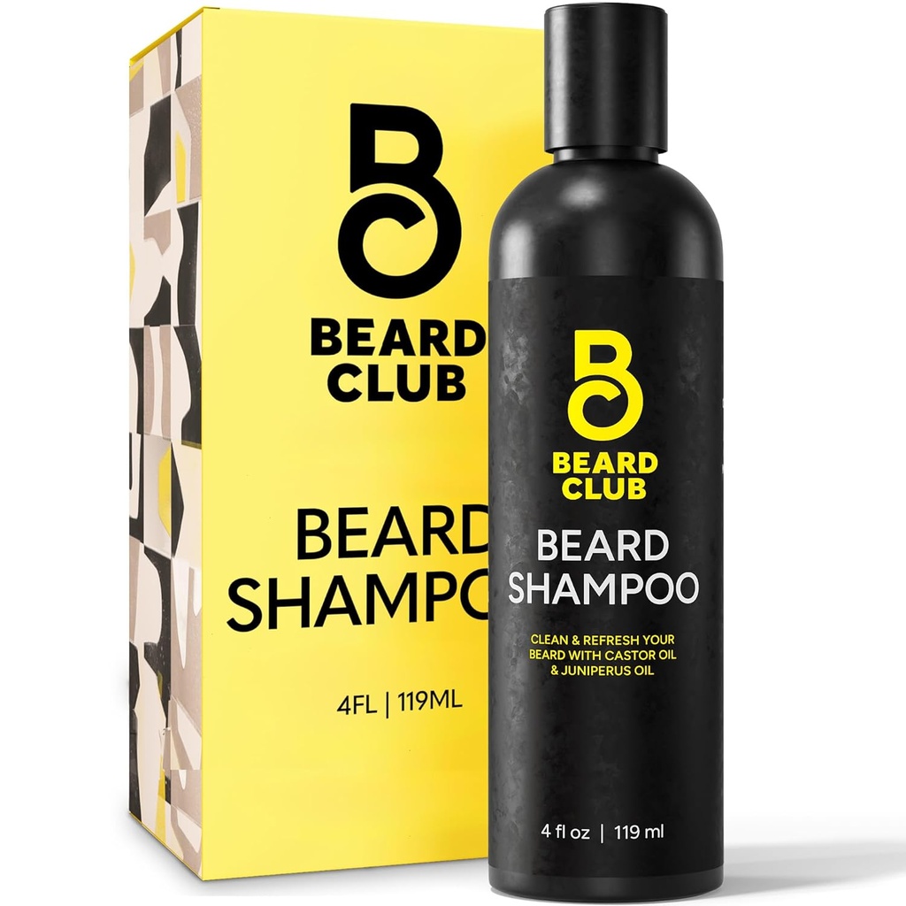 Brada Club Original Premium Brada Šampón - Prírodné a výživné Formula pre mäkké, čisté a zdravé vlasy - nežné na koži - Sulfát a paraben zadarmo - 4 fl oz